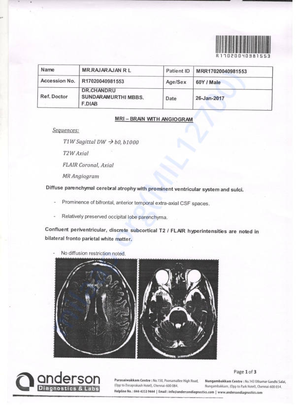 Help Mr Rajarajan R L to Manage his Parkinson's Disease Milaap